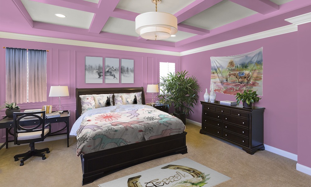 Horse Themed Pastel Bedroom
