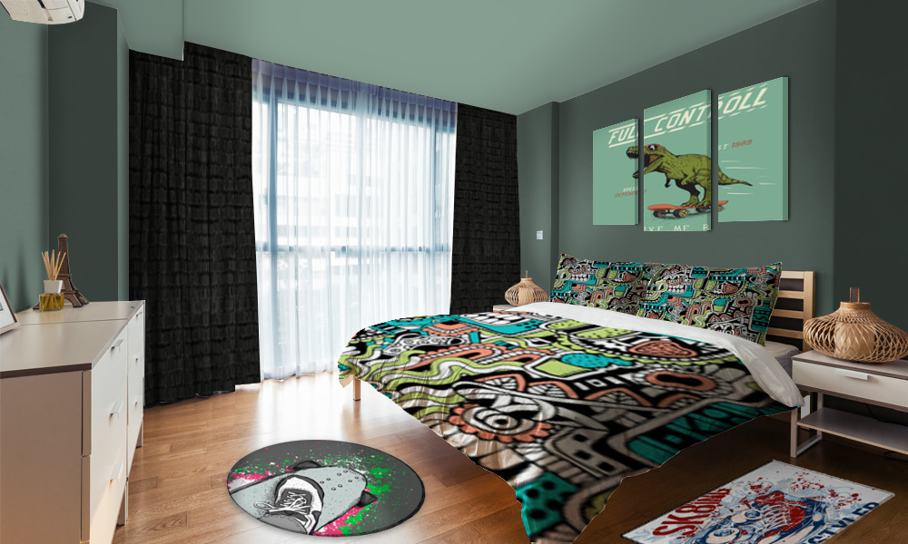 Skateboard Inspired Bedroom For Younger Ones
