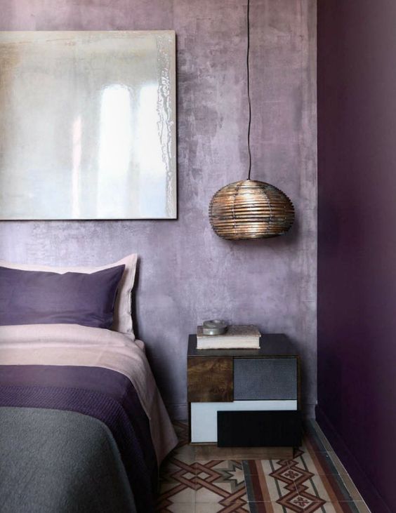 Grunge Purple Bedroom