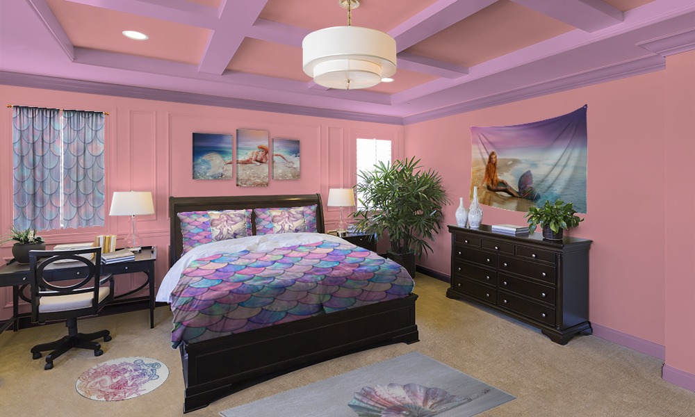 Purple Mermaid Bedroom