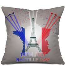14th July Bastille Day Of France Pillows 67221501