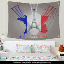 14th July Bastille Day Of France Wall Art 67221501