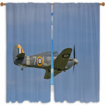 1941 Hawker Sea Hurricane In Flight Window Curtains 898753