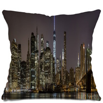 2014 New York Downtown Panorama Pillows 68101045