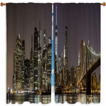 2014 New York Downtown Panorama Window Curtains 68101045