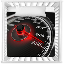 2016 Year Car Speedometer Concept Nursery Decor 94210809