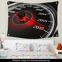 2016 Year Car Speedometer Concept Wall Art 94210809
