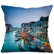 221 Grand Canal Venice Colorful Pillows 56796882