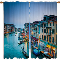 221 Grand Canal Venice Colorful Window Curtains 56796882