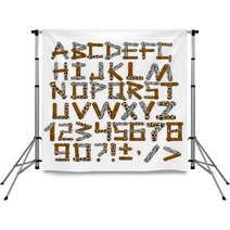 3d Alphabet In Style Of A Safari Backdrops 11234268
