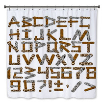 3d Alphabet In Style Of A Safari Bath Decor 11234268