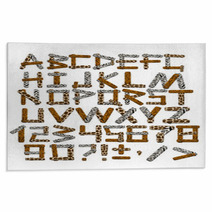3d Alphabet In Style Of A Safari Rugs 11234268