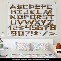 3d Alphabet In Style Of A Safari Wall Art 11234268