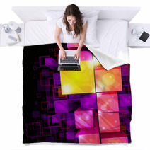 3d Bright Abstract Background Blankets 29477950