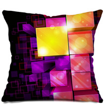3d Bright Abstract Background Pillows 29477950