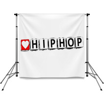 3D Love HipHop Button Click Here Block Text Backdrops 47854709