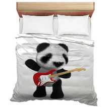 3d Panda Plays His Guitar Bedding 23031727