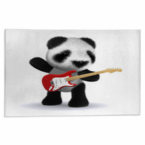 3d Panda Plays His Guitar Rugs 23031727