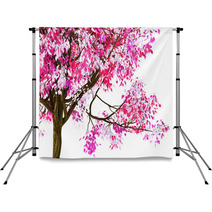 3d Render Image Of Pink Spring Tree Backdrops 64486461