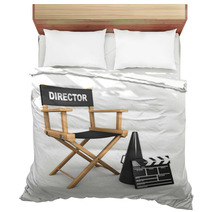 3d The Film Directors Chair Is Empty Bedding 32967862