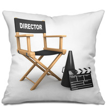 3d The Film Directors Chair Is Empty Pillows 32967862