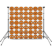49 Facial Expressions Set - Basketball Character Backdrops 65468784