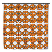 49 Facial Expressions Set - Basketball Character Bath Decor 65468784