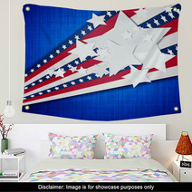 4th July Independence Day Background. Wall Art 52712666