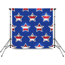 4th July Stars And Stripes 3d Cutout Background. Backdrops 61583105