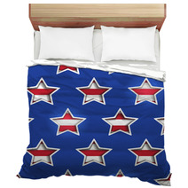 4th July Stars And Stripes 3d Cutout Background. Bedding 61583105