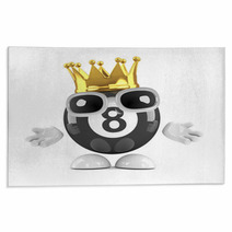 8 Ball Is King Rugs 53888969