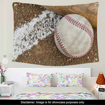 A Baseball And A Bat Wall Art 32899625
