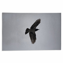 A Crow Flying In The Sky Rugs 101157218