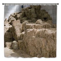 A Huge Hay Stack In A Barn Bath Decor 58267843