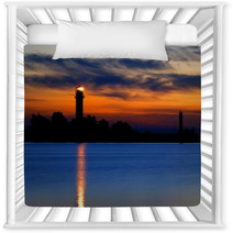 A Lighthouse Shining At Late Evening. Riga, Latvia Nursery Decor 51595022