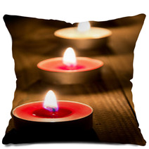 A Line Of Burning Candles Pillows 43748342