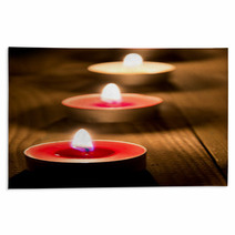 A Line Of Burning Candles Rugs 43748342