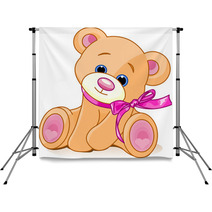 A Rough, Painterly Child's Teddy Bear Backdrops 13199358