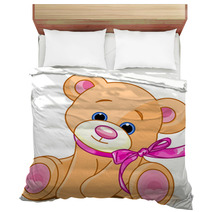 A Rough, Painterly Child's Teddy Bear Bedding 13199358
