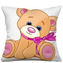 A Rough, Painterly Child's Teddy Bear Pillows 13199358