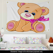 A Rough, Painterly Child's Teddy Bear Wall Art 13199358