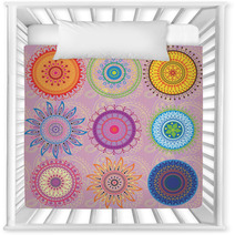 A Set Of 9-colored Mandalas Nursery Decor 41773858