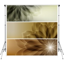 A Set Of Cards With A Floral Design Backdrops 55899806