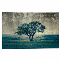 A Single Tree Represent Loneliness And Sadness Rugs 64485400