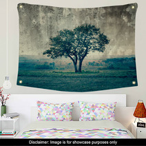 A Single Tree Represent Loneliness And Sadness Wall Art 64485400