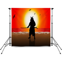 A Stock Vector Illustration Of A Japan Landlord On Sunset Beach Backdrops 39288910