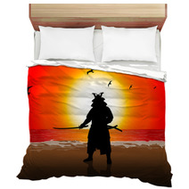 A Stock Vector Illustration Of A Japan Landlord On Sunset Beach Bedding 39288910