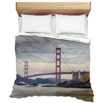 A View Of The Golden Gate Bridge Bedding 120921502