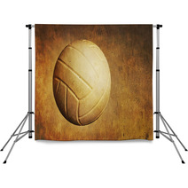 A Volleyball On A Grunge Textured Background Backdrops 54714844