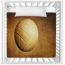 A Volleyball On A Grunge Textured Background Nursery Decor 54714844